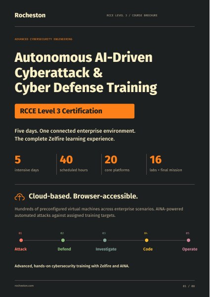 RCCE Level 3 course brochure cover