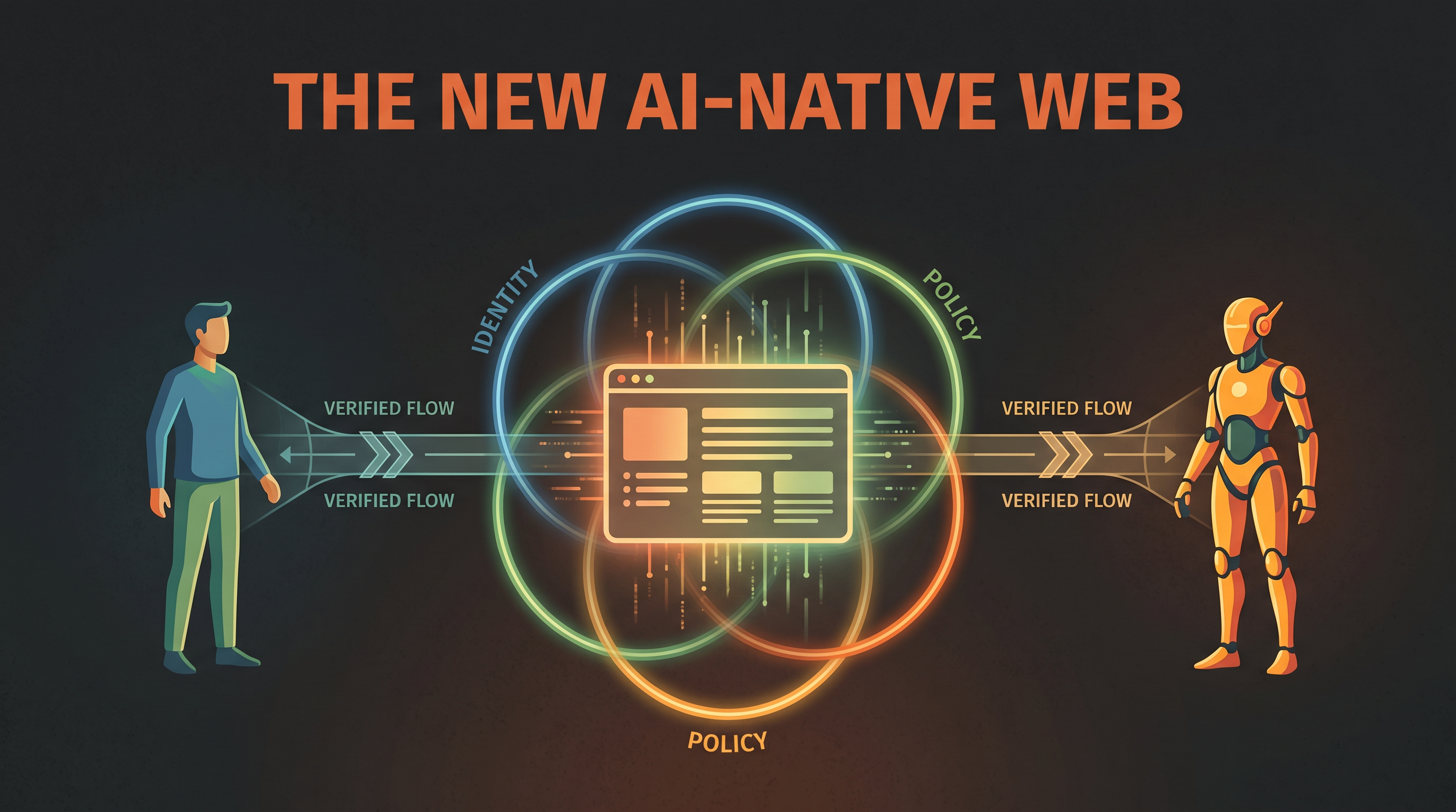 The New AI-Native Web — identity and policy verified flows