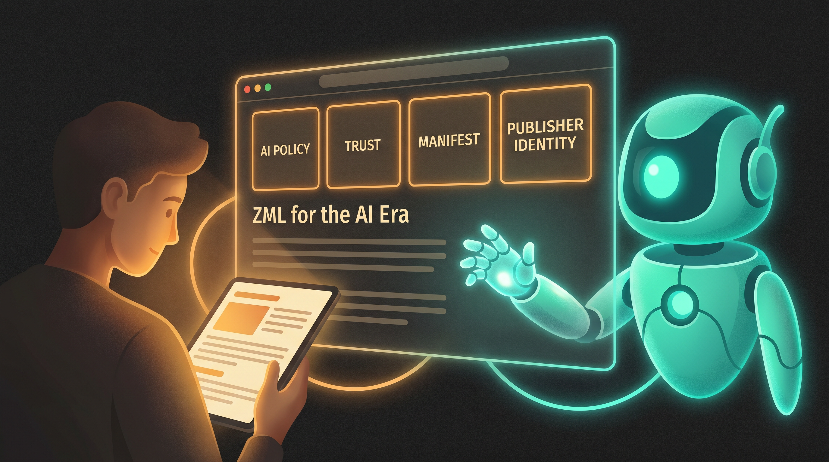 ZML for the AI Era — AI Policy, Trust, Manifest, Publisher Identity